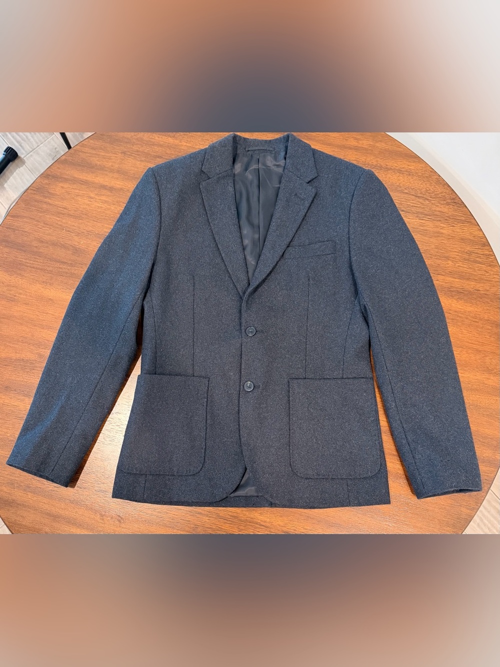 French Connection Men’s Wool Blend Blazer Charcoal Size M